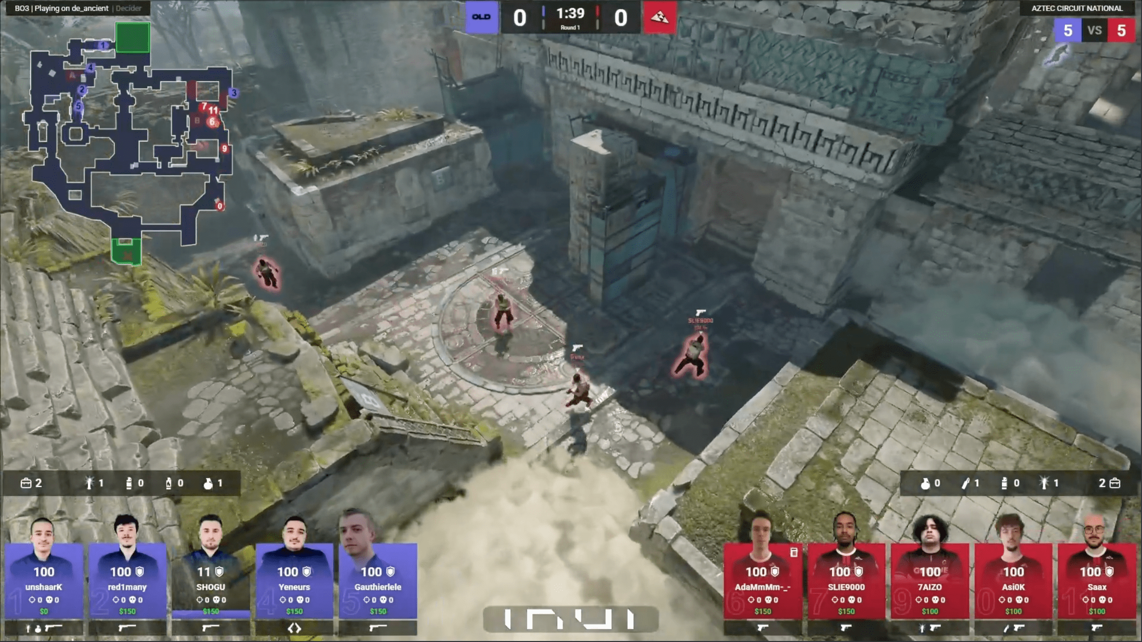 CroissantStrike using the MyHUD CS2 HUD on stream